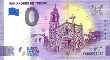 0 Euro biljet Spanje 2020 - San Andres de Teixido