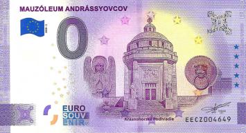 0 Euro biljet Slowakije 2020 - Mauzoleum Andrassyovcov