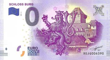 0 Euro biljet Duitsland 2017 - Schloss Burg V