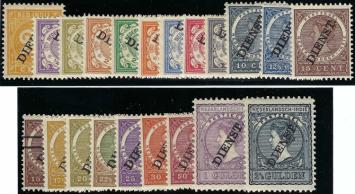Nederlands Indië NVPH nr. D8/27 Frankeerzegels 1883 en 1909-1909 postfris