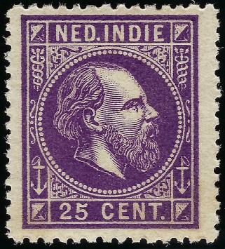 Nederlands Indië NVPH nr. 13 Koning Willem III 1870-1888 postfris