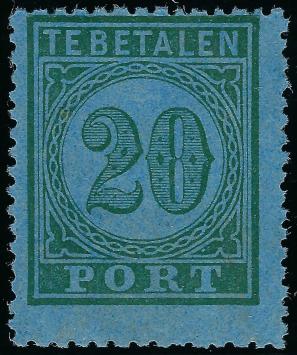 Nederlands Indië NVPH nr. P4 Groot waardecijfer 1874-1875 postfris