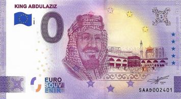 0 Euro biljet Saudi-Arabië 2022 - King Abdulaziz