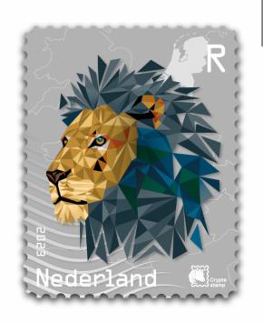 Crypto postzegel Nederland 2023 'Zwart