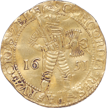 Zeeland Dubbele Nederlandse dukaat goud 1651