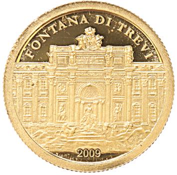 Palau 1 Dollar gold 2009 Fontani di Trevi proof