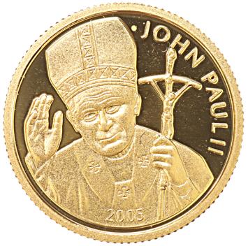 Samoa 10 Tala gold 2005 John Paul II proof