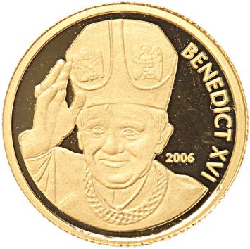 Samoa 10 Tala gold 2006 Benedict XVI proof