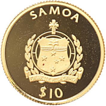Samoa 10 Tala gold 2006 Benedict XVI proof