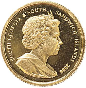 South Georgia/Sandwich Islands 4 Pounds gold 2006 Rockhopper Penguin proof
