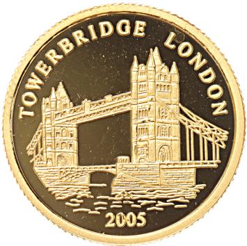 Togo 1500 Francs gold 2005 Tower Bridge proof