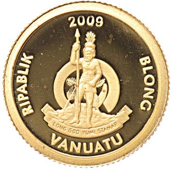 Vanuatu 20 Vatu gold 2009 Pantheon in Rome proof