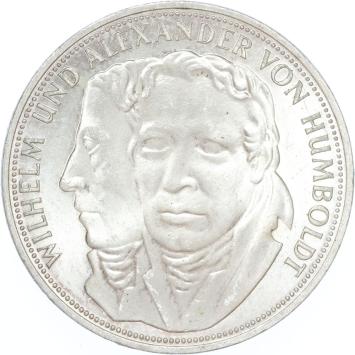 Germany Humboldt 5 mark 1967 silver UNC
