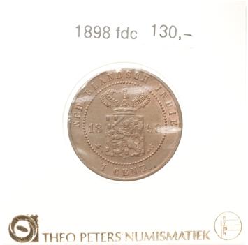 Nederlands Indië 1 cent 1898 fdc