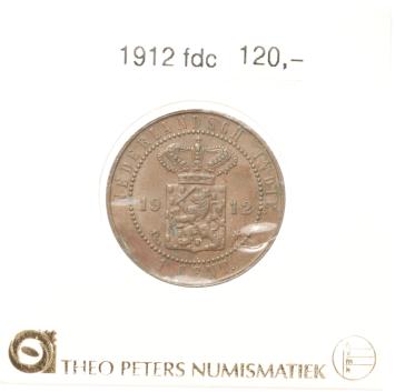 Nederlands Indië 1 cent 1912 fdc