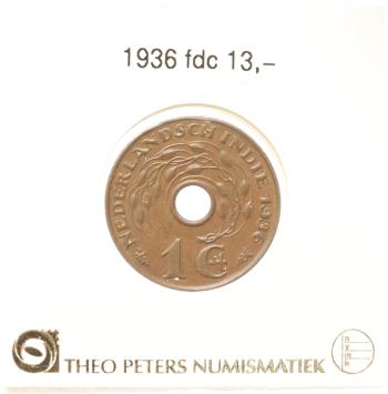 Nederlands Indië 1 cent 1936 fdc