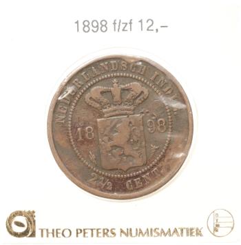 Nederlands Indië 2½ cent 1898 f/zf