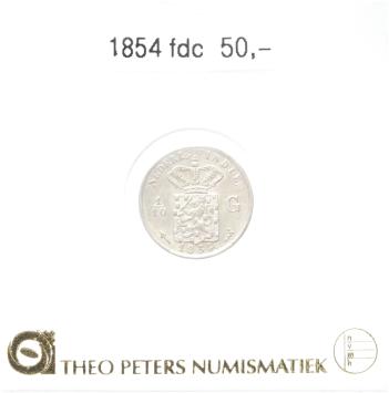 Nederlands Indië 1/10 gulden 1854 fdc
