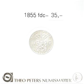 Nederlands Indië 1/10 gulden 1855 fdc-