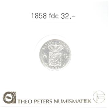 Nederlands Indië 1/10 gulden 1858 fdc