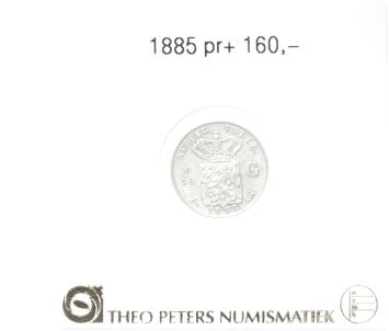 Nederlands Indië 1/10 gulden 1885 pr+