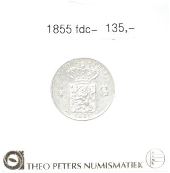Nederlands Indië 1/4 gulden 1855 fdc-