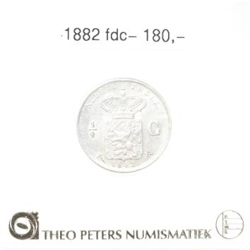 Nederlands Indië 1/4 gulden 1882 fdc-