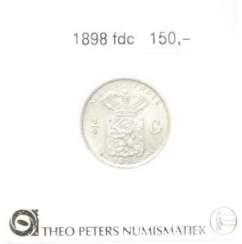 Nederlands Indië 1/4 gulden 1898 fdc