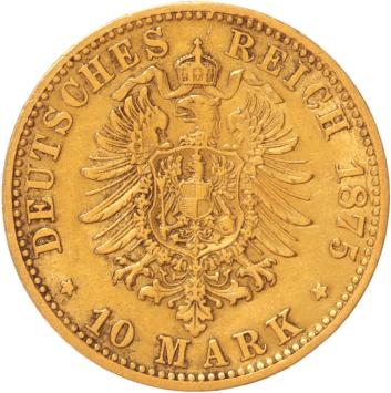 Germany Prussia 10 mark 1875a