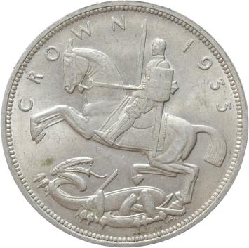Great Britain Crown 1935 silver UNC
