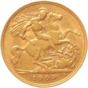 Great Britain 1/2 sovereign 1909