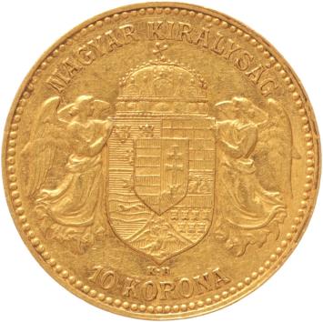 Hungary 10 korona 1908