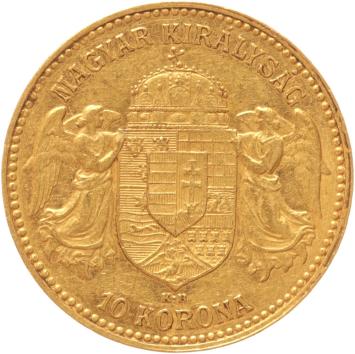 Hungary 10 korona 1908