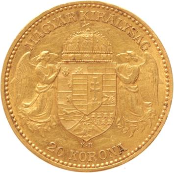 Hungary 20 korona 1901