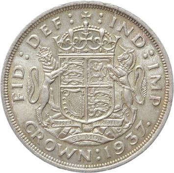 Great Britain Crown 1937 silver UNC