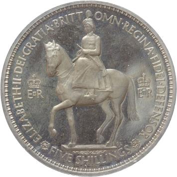 Great Britain Crown 1953 nickel Proof