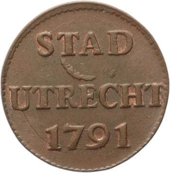 Utrecht-stad Duit 1791