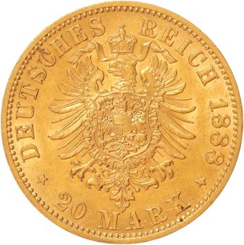 Germany Prussia 20 mark 1888a