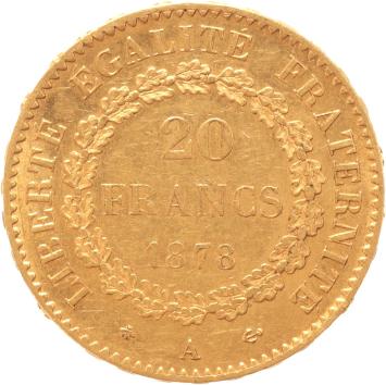 France 20 Francs 1878a