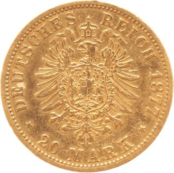 Germany Prussia 20 Mark 1877b
