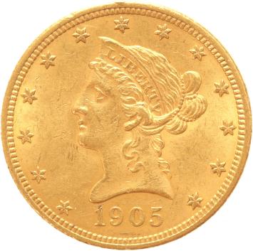 USA 10 Dollars 1905