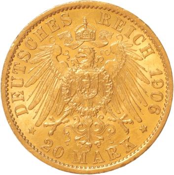 Germany Prussia 20 mark 1906a