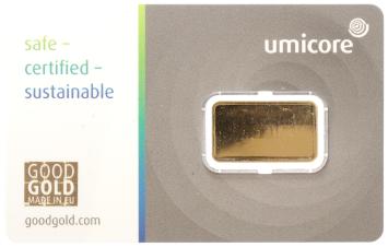 Goudbaar 5 gram Umicore