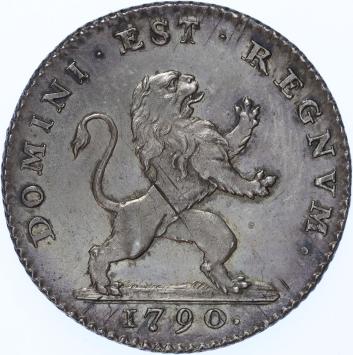 Austrian Netherlands 1 Florin silver 1790 BU