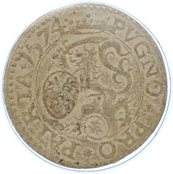 Leiden 1/4 Gulden geperst papier 1574
