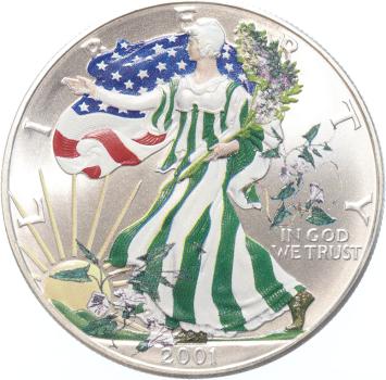 USA Eagle 2001 Four Seasons 4 x 1 ounce silver