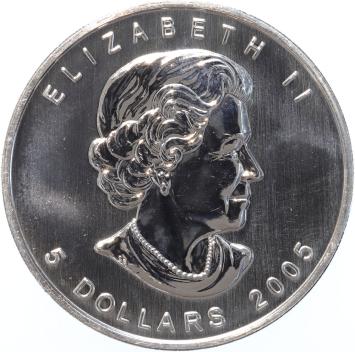 Canada Coloured Maple Leaf 2005 Privy Transport 4 x 1 ounce silver