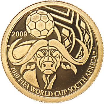 Palau 1 Dollar gold 2009 WK Zuid Afrika proof