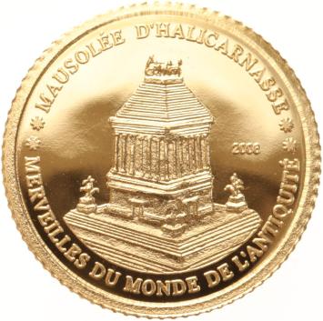 Ivory Coast 1500 Francs gold 2006 Mausolee d
