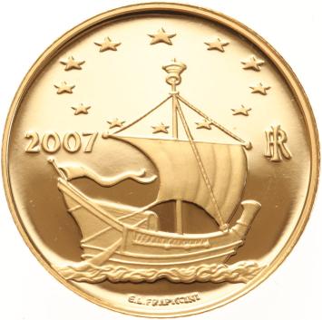 Italië 20 euro goud 2007 Irish Tara brooche proof